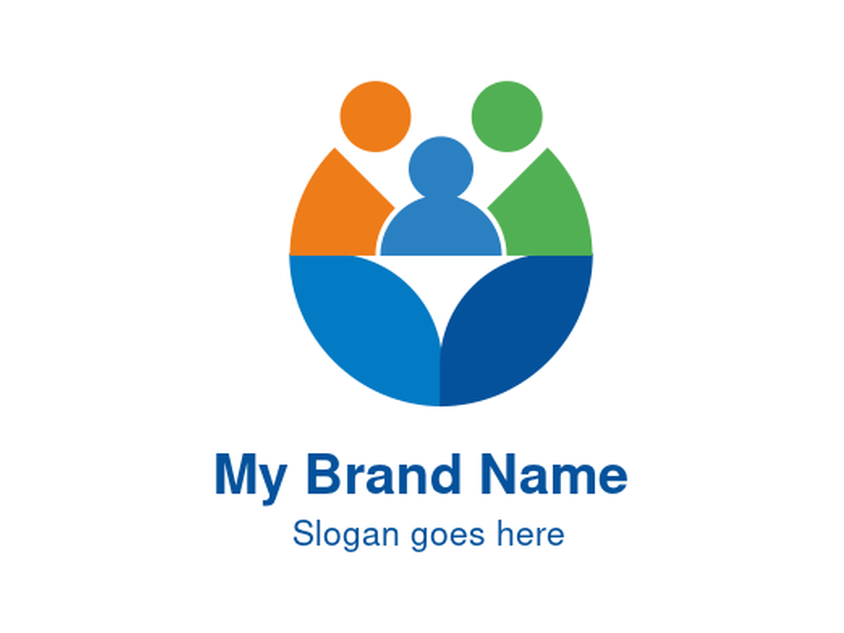 Inclusive Community Support People Logo for Social Services, Family Counseling, Education Programs, and Diversity Initiatives
